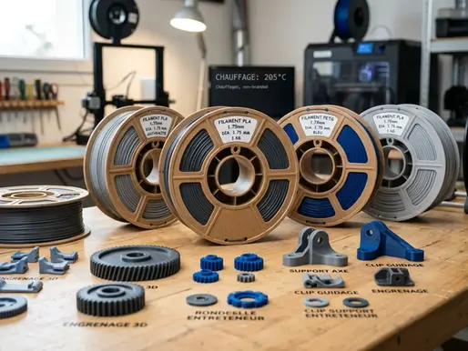 Filament pour pièces fonctionnelles : bien choisir en 2026