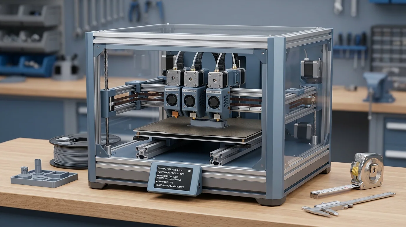 Dimensions Snapmaker U1 : volume, encombrement et poids