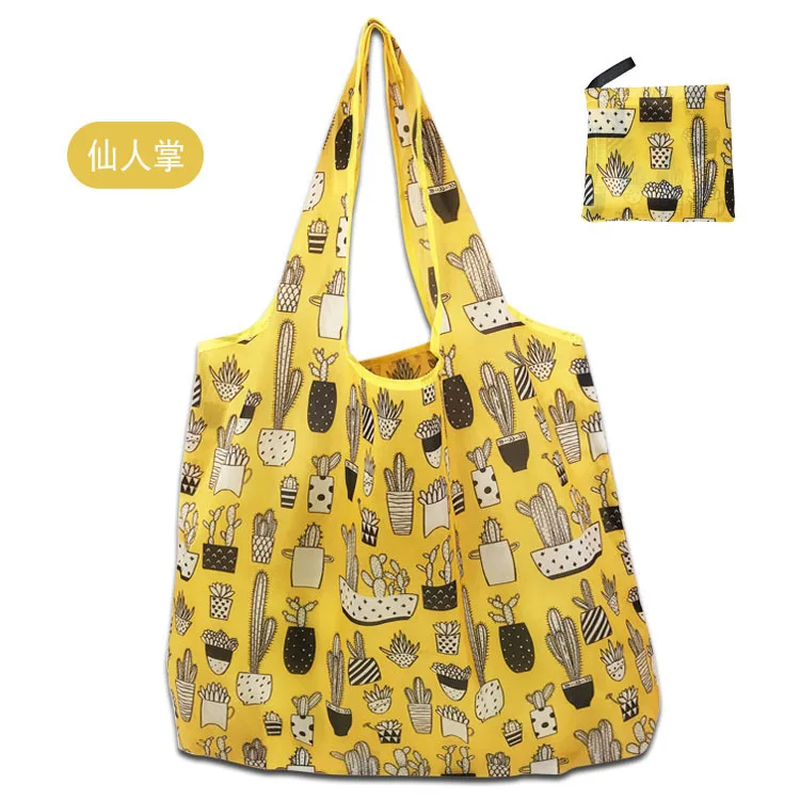 Big Eco-Friendly Folding Shopping Bag Reusable Portable Shoulder Handbag Travel