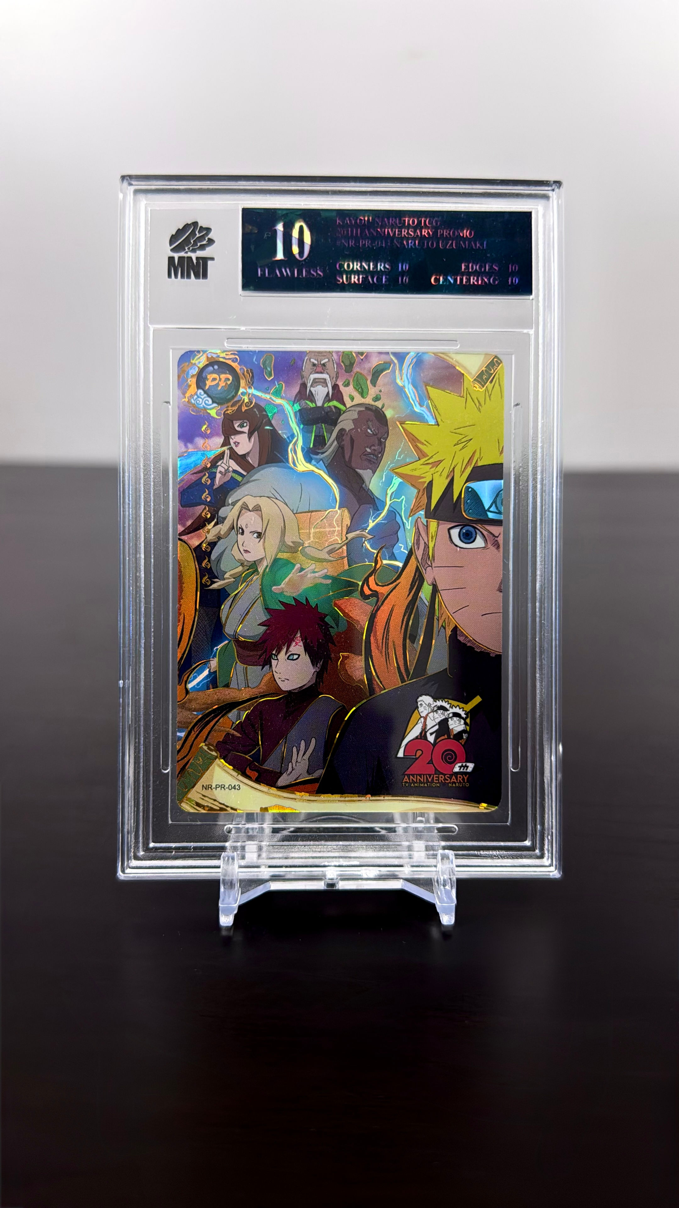 Kayou Naruto Uzumaki 20th Anniversary #NR-PR-043 MNT FLAWLESS 10 (Black Label