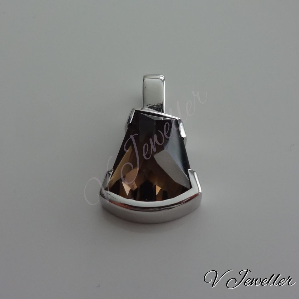 Thumbnail: Smokey Quartz fancy cut pendant