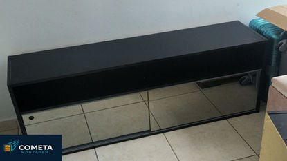 sapateira com espelho montada por montador de móveis em Goiânia