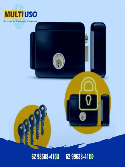 Fechadura para portão metálico sistema de segurança Goiânia reforço de acesso