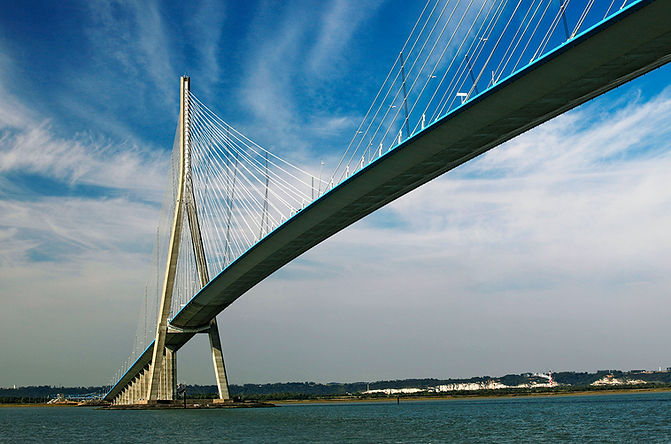 Pont de Normadie 1995         Seine-Maritime et Calvados  Le Havre et Honfleur