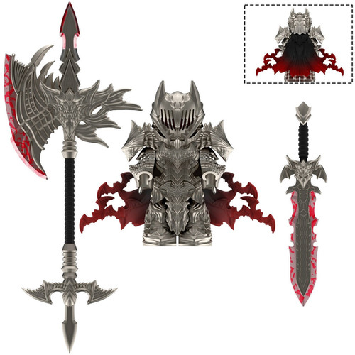 Batman x Berserker Armor Guts Minifigure (Battle Axe) | BLOCKHEADSHOP