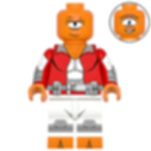 Custom Allen The Alien Minifigure (Red Suit)