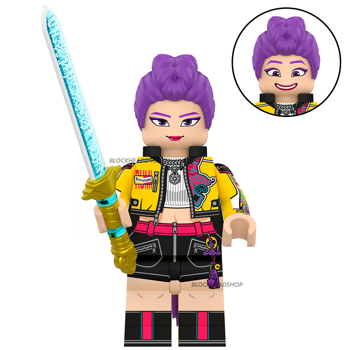 Custom Rumi K-Pop Demon Hunter Minifigure