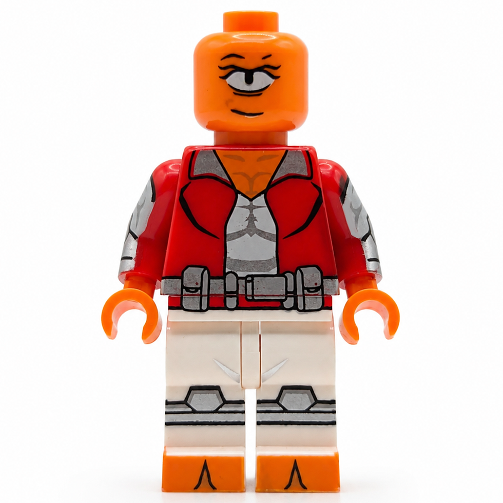 Custom Allen The Alien Minifigure (Red Suit)