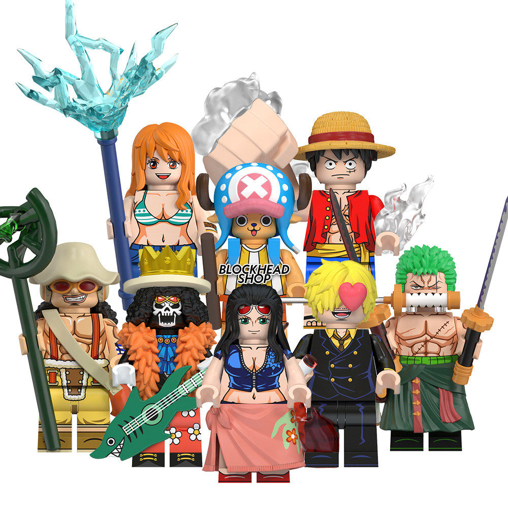 One Piece Straw Hat Crew Minifigure Set