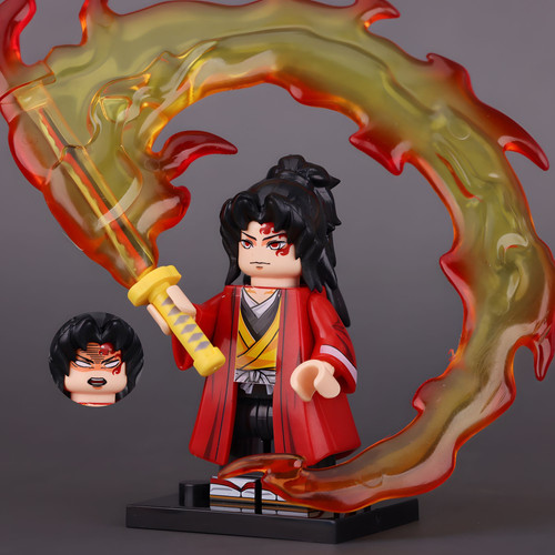Yoriichi Tsugikuni Minifigure (Sun Breathing) | BLOCKHEADSHOP