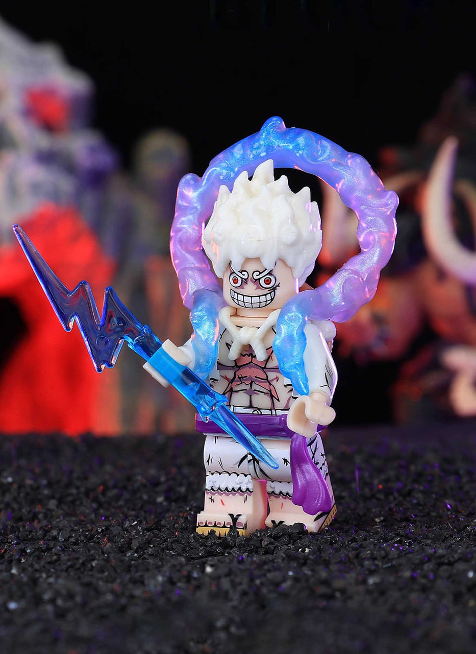 Custom Nika Luffy Gear 5 minifigure.