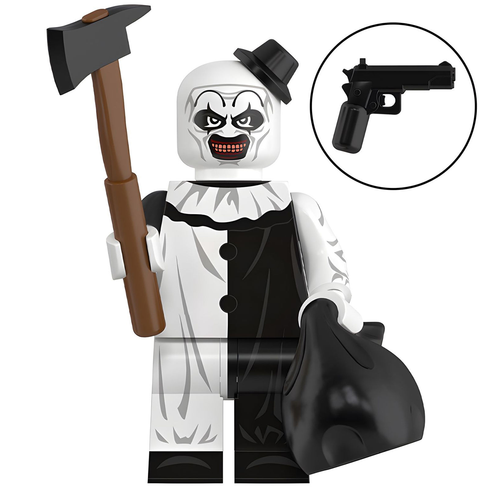 Custom Art the Clown Minifigure Horror Movie