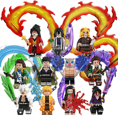Demon Slayer Minifigure Set (Breathing Techniques) | BLOCKHEADSHOP