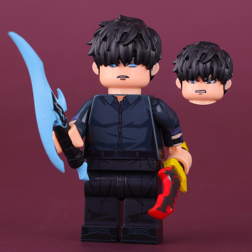 Sung Jinwoo (Dual Wield Daggers) Minifigure | BLOCKHEADSHOP