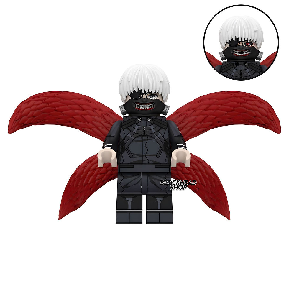 Custom Ken Kaneki Ghoul Mask Minifigure Tokyo Ghoul