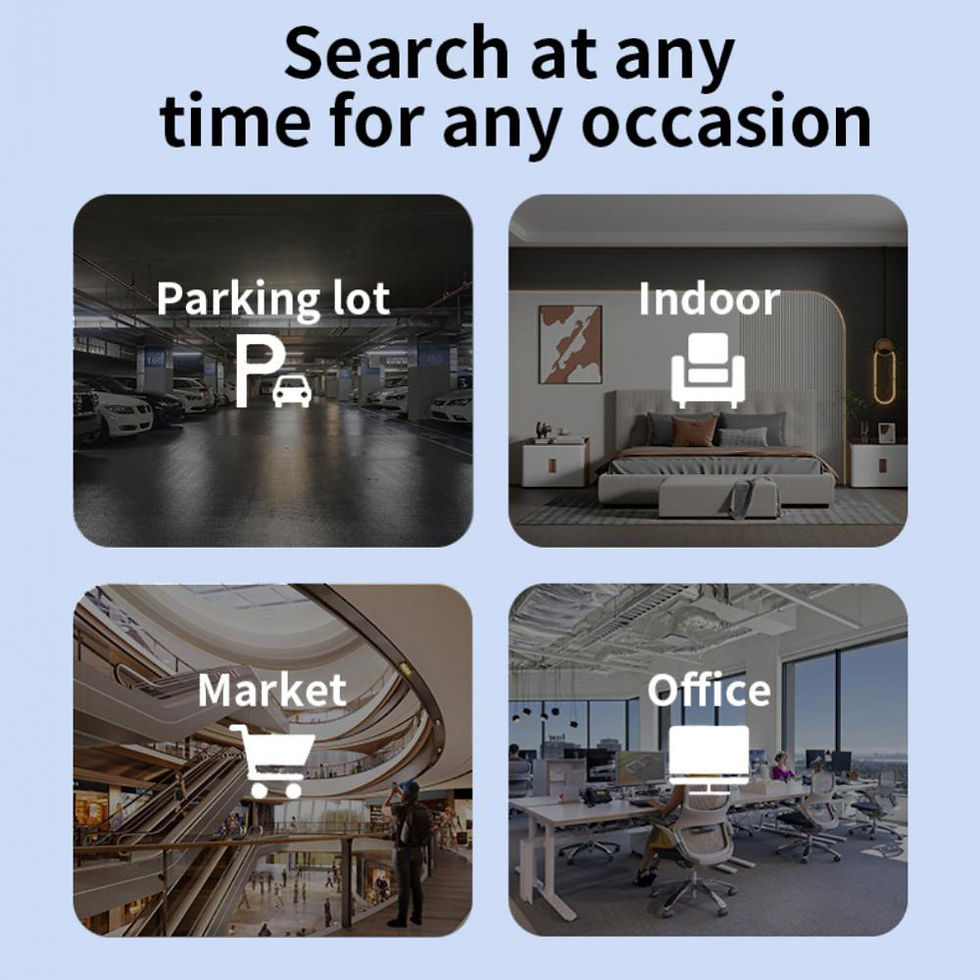 Thumbnail: Mini GPS Tracker for Kid Dog Pets Key Finder BT Anti-lost Alarm Smart Air Tag Wi