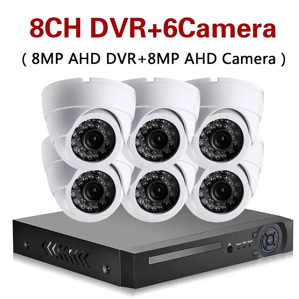 Miniatura: H.265+ 8CH 4K Ultra HD CCTV DVR Kit Oudtoor 8.0MP Dome Home Security Camera Syst