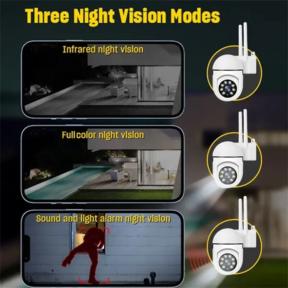 Miniatura: 5MP Wifi Wireless Security Monitor Cameras Color Night Vision Outdoor Waterproof