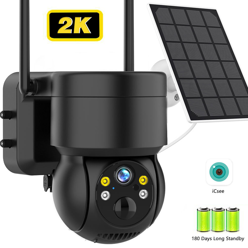 Miniatura: PTZ IP 4G Camera Outdoor Wireless WiFi Solar Camera 2K 4MP HD Built-in Battery P