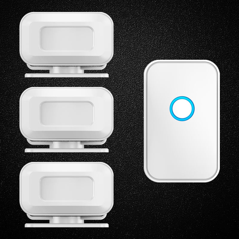 Thumbnail: CACAZI Welcome Doorbell PIR Motion Detector Infrared Security Wireless Alarm Doo