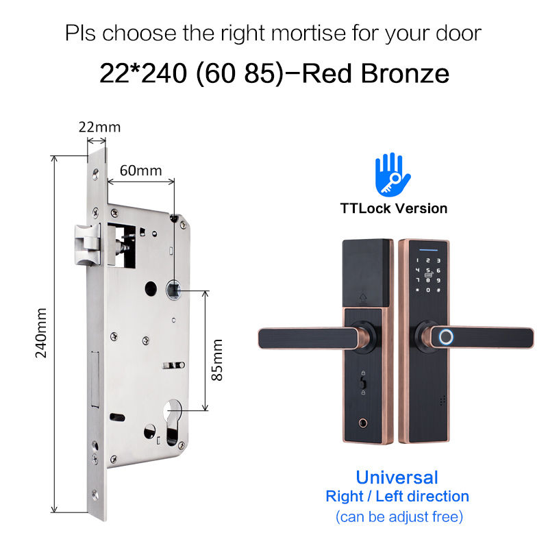 Thumbnail: TT lock app WiFi Smart Fingerprint Door Lock, Electronic Door Lock,Smart Bluetoo