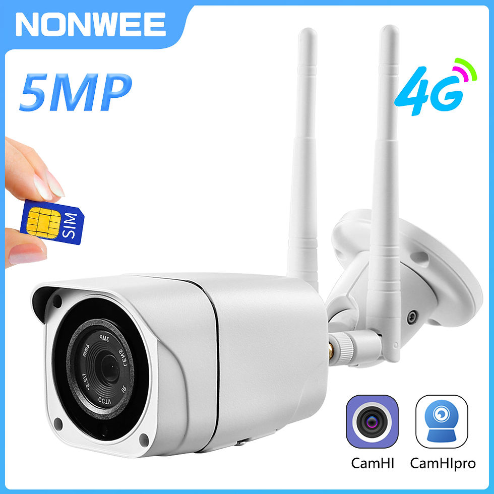 Miniatura: 5MP Security Camera 4G SIM Card Outdoor Video Surveillance Protection With WIFI 