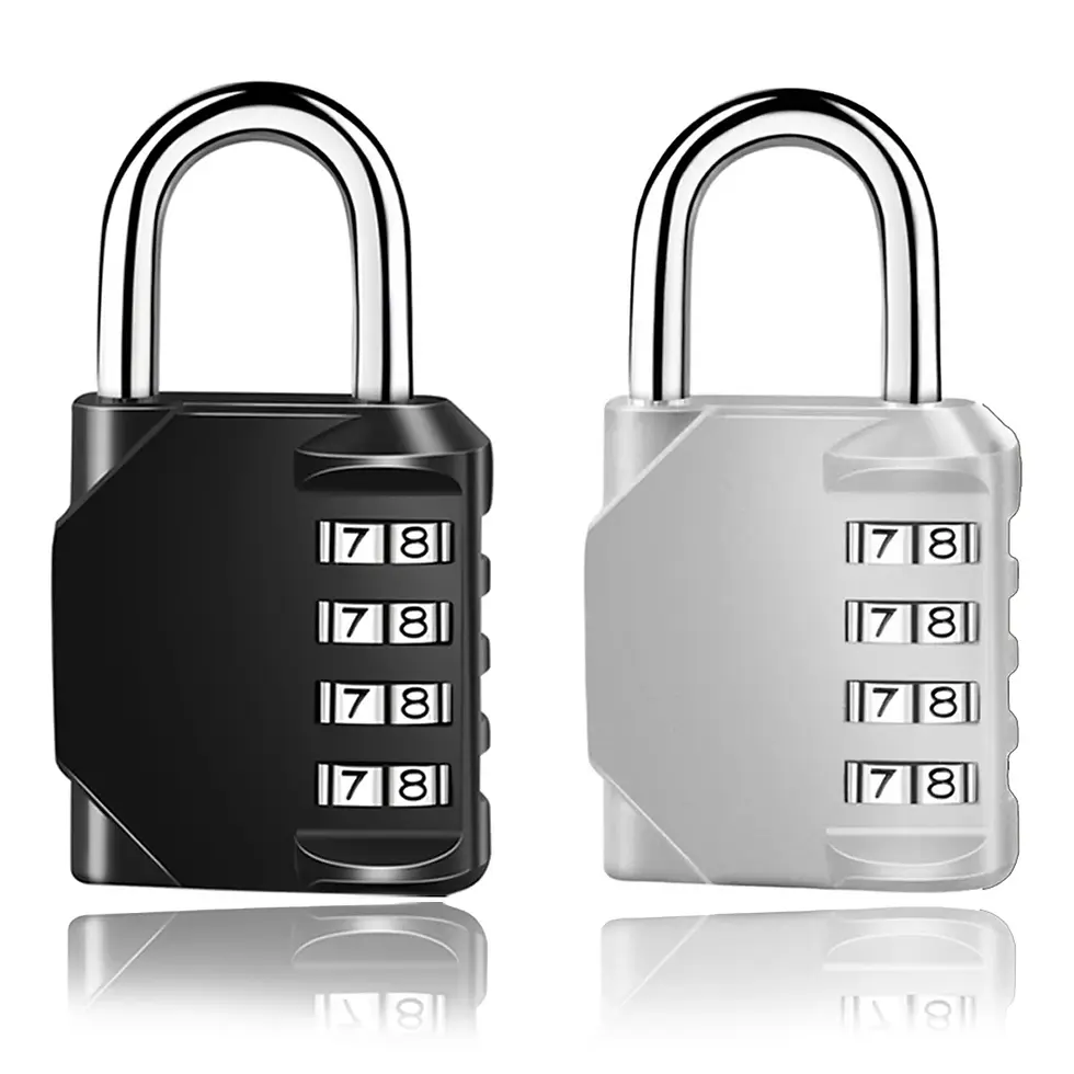 Thumbnail: Mini Password Locks Combination Padlock 4 Digit Waterproof Outdoor Lock For Door