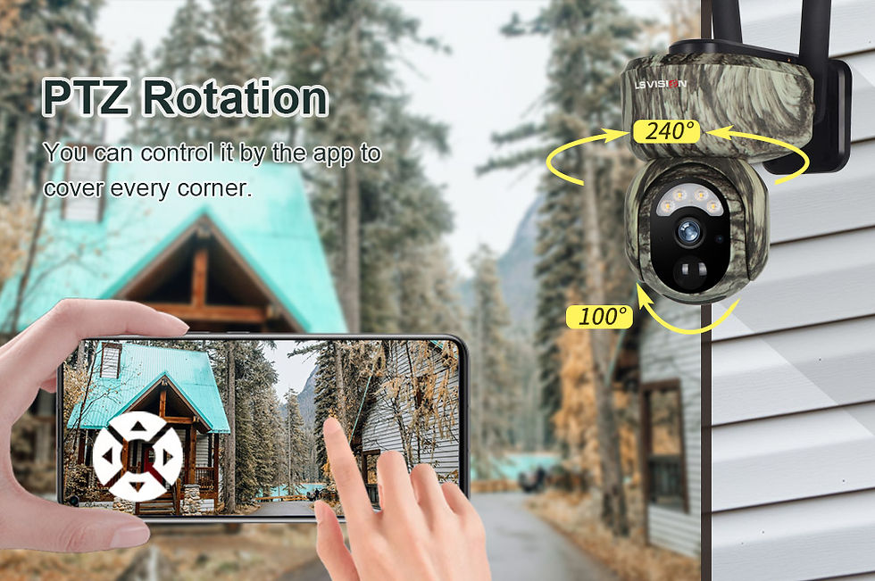 Thumbnail: LS VISION 4MP Solar Security Camera Wireless Outdoor 4G/WiFi Human/Animal Detect