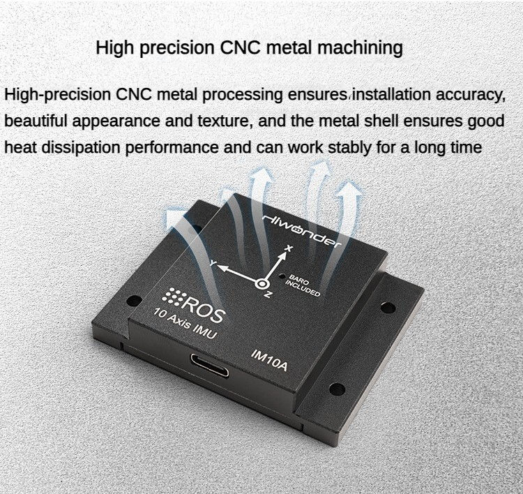 Miniatura: 10 Axis IMU GPS Inertial Navigation Module USB Magnetometer AHRS Gyroscope Attit