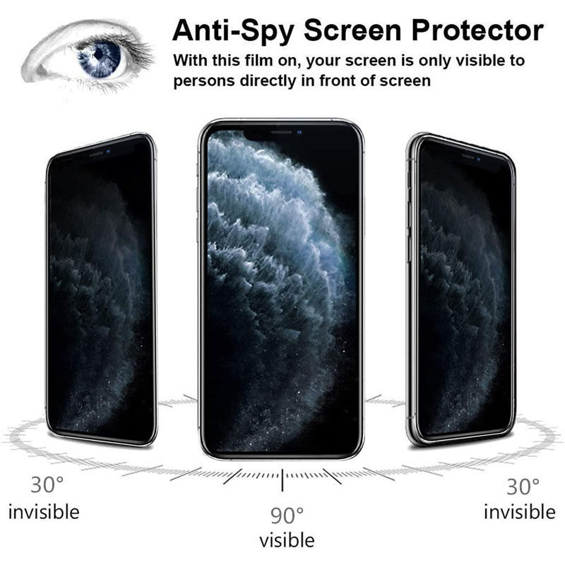 Thumbnail: 1-2Pcs Private Tempered Glass for iPhone 14 13 12 11 16 Pro Max XS XR SE2020 Ant