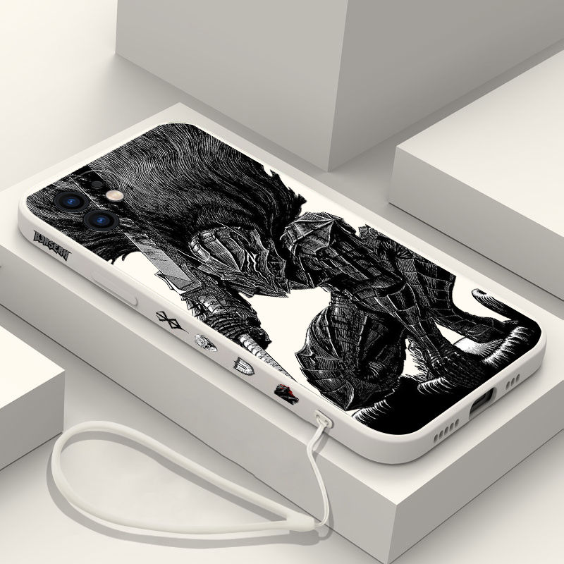 Thumbnail: Anime Berserk Guts Phone Case For iPhone 15 14 13 12 11 Pro Max Mini X XR XS MAX