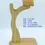 Thumbnail: Walnut Wood Headphone Stand Custom Space Saving Gaming Headset Stand Rack Deskto