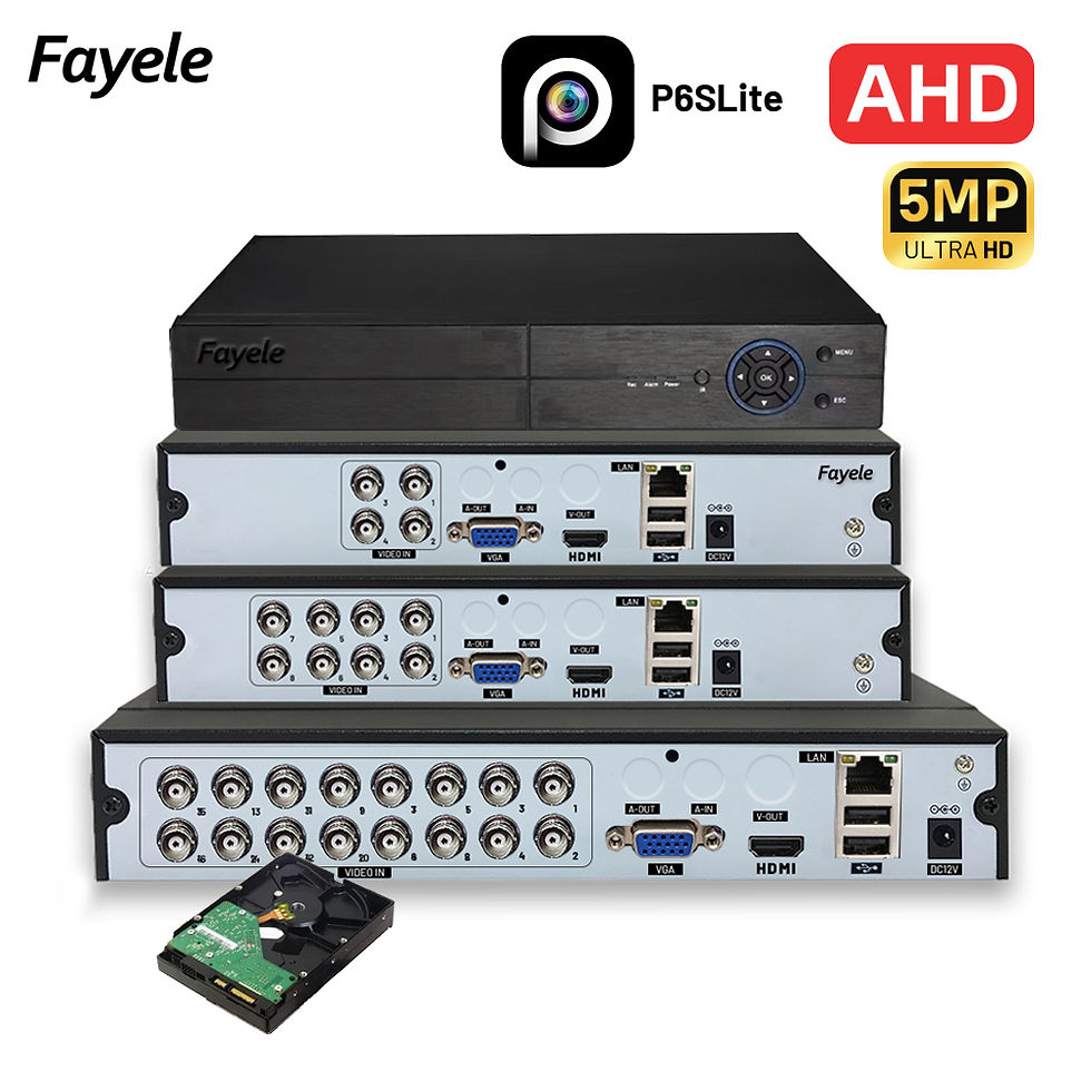 Thumbnail: AHD 5MP DVR 4CH Hybrid XVR CVI TVI IP Analog Security Camera System 8 Channels S