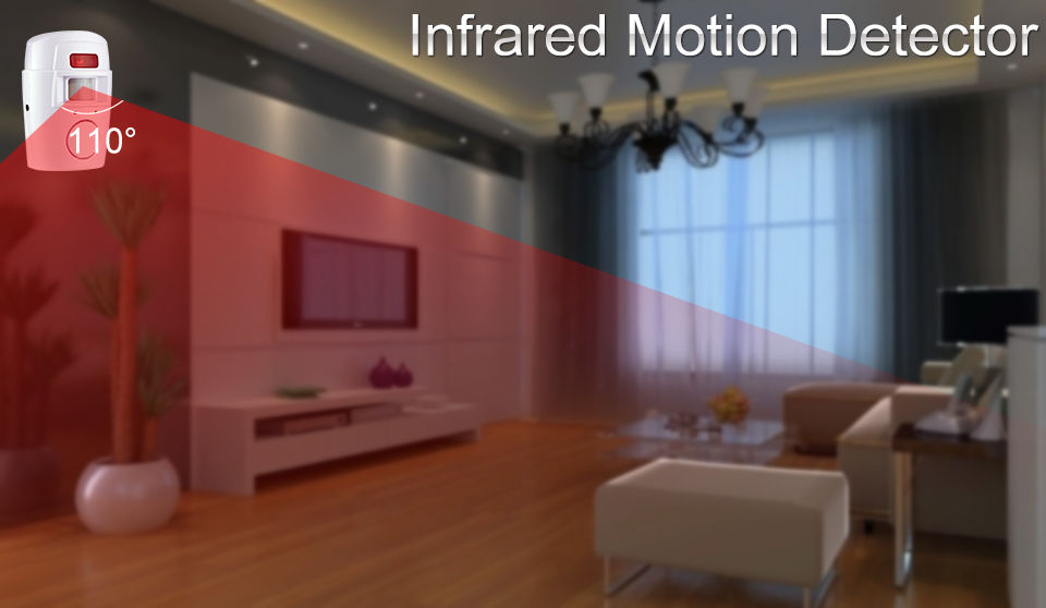 Thumbnail: Home Smart Wireless Home Security PIR Alert Infrared Sensor Alarm system Anti-th
