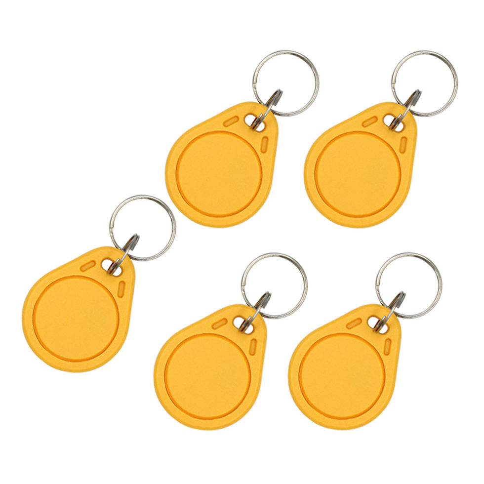 Thumbnail: 5pcs Waterproof 13.56MHz UID Keyfob Tag RFID Access Control Clone Key Card Token