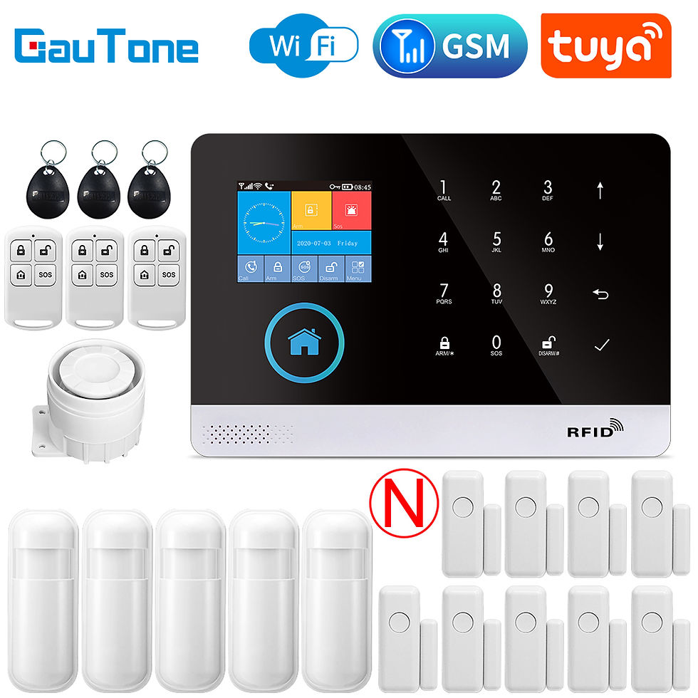 Thumbnail: GauTone PG103 Alarm System for Home Burglar Security 433MHz WiFi GSM Alarm Wirel