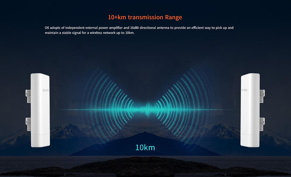Miniatura: Tenda O6 Outdoor Wireless Access Point 5GHz 16dBi 11AC 867Mbps CPE Gigabit Port 