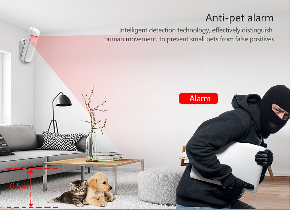 Thumbnail: YAOSHENG Tuya Wifi Gsm Security Alarm System Works With Alexa Home Burglar Motio