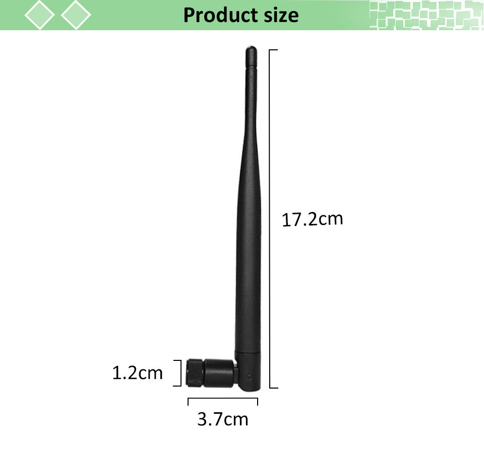 Thumbnail: 433MHz Antenna LORA LORAWAN 5dbi SMA Male Connector 433 IOT antena waterproof di