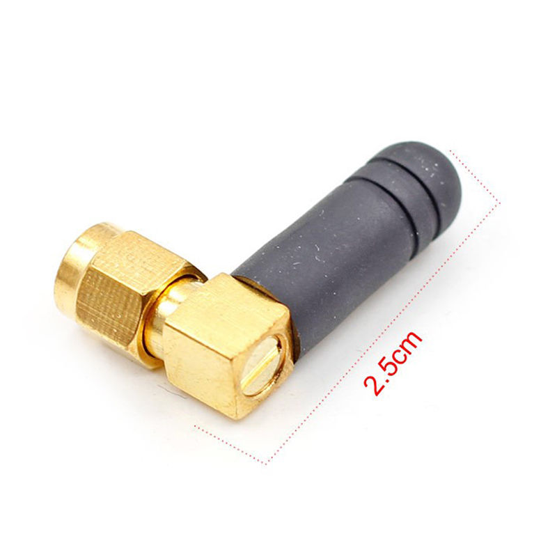 Thumbnail: 2PCS Mini Rubber 3dBi 2.4ghz WIFI Antenna SMA Male Router Bluetooth Antennas Wir