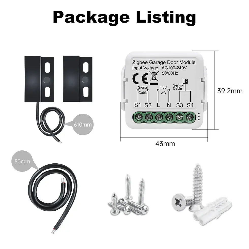 Thumbnail: Tuya WiFi/Zigbee  Smart Gate Opener Garage Door Opener Controller Circuit Breake