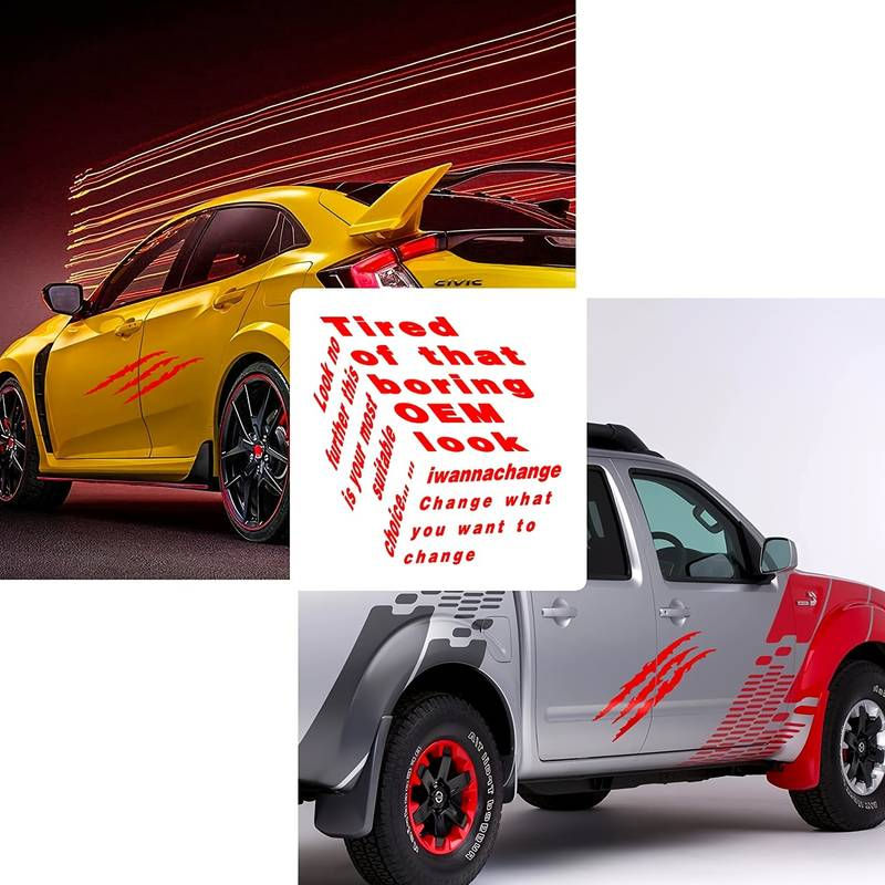 Miniatura: New 1pcs Claw Marks Headlight Decal Car Sticker Monster Claw Marks Car Headlight
