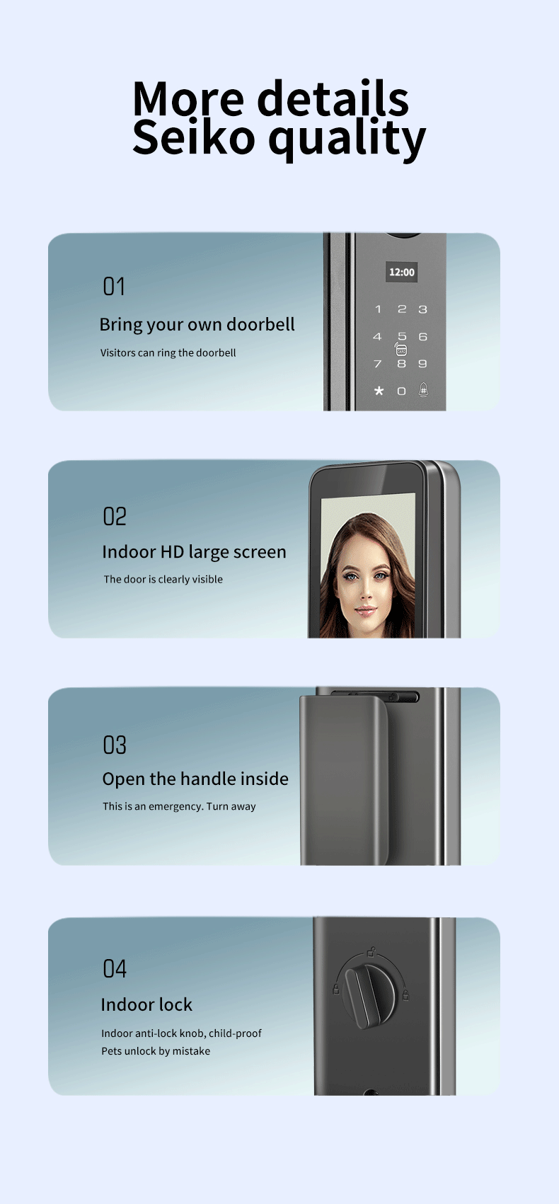 Thumbnail: Tuya APP Facial Recognition Intelligent Lock Home Anti-theft Door Fingerprint Lo