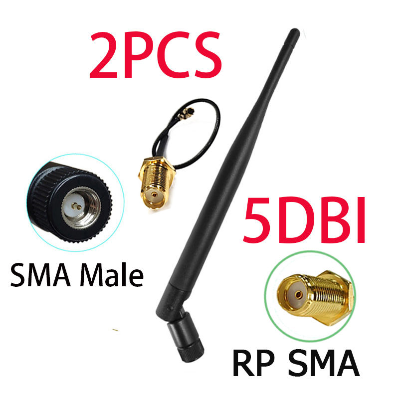Thumbnail: 433MHz Antenna LORA LORAWAN 5dbi SMA Male Connector 433 IOT antena waterproof di