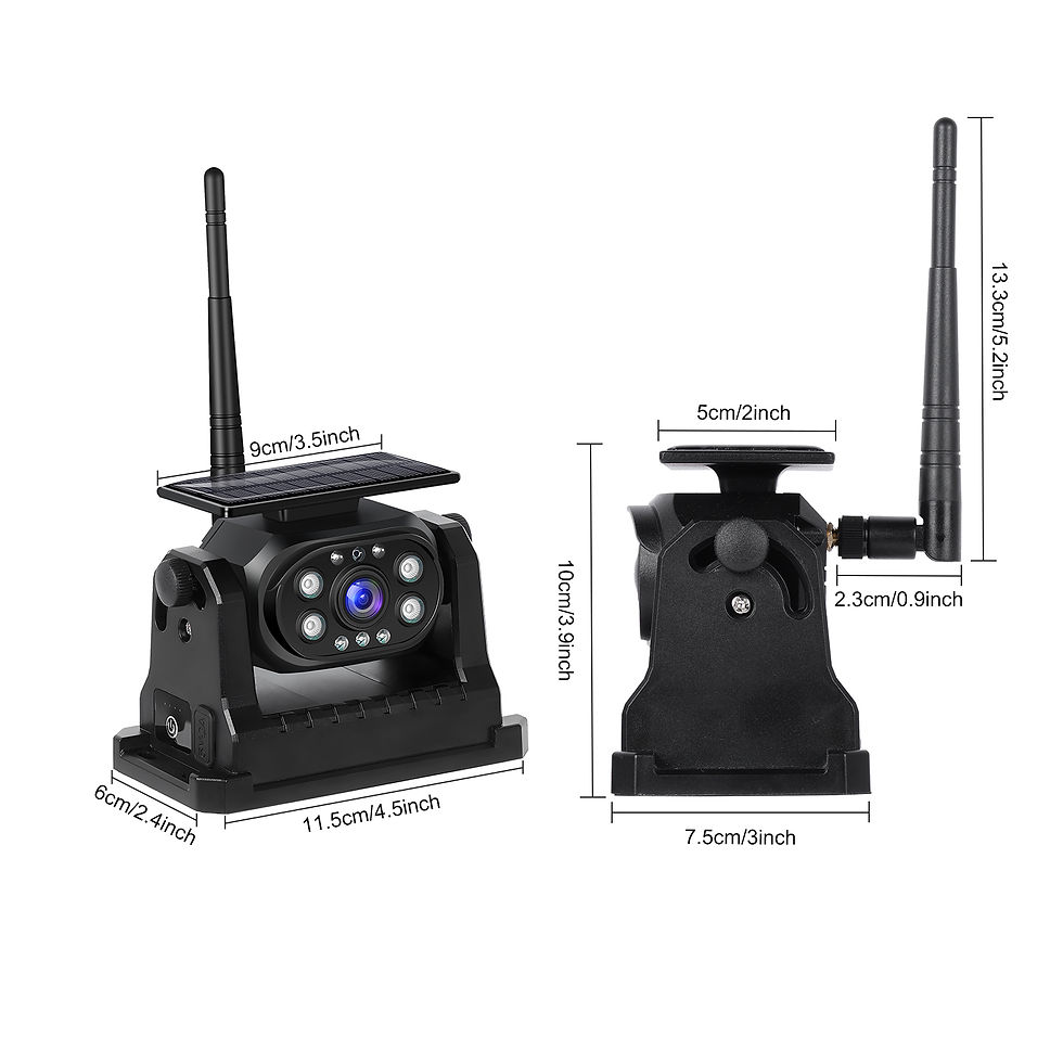 Thumbnail: Podofo Wireless HD Solar Magnetic WIFI Camera Backup Camera Reverse Cam Rear Vie