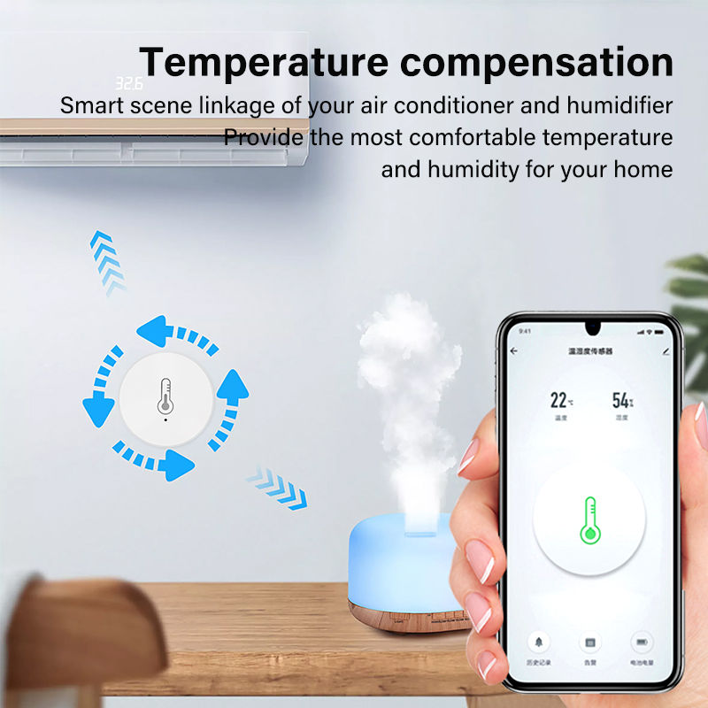 Thumbnail: Tuya ZigBee 3.0 Temperature Humidity Sensor Indoor Hygrometer Thermometer Smart 