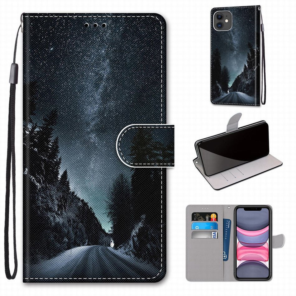 Thumbnail: Cute Floral Wolf Tiger Cat Kids Holster Case For Apple iPhone 6 6S 7 8 13 12 Min