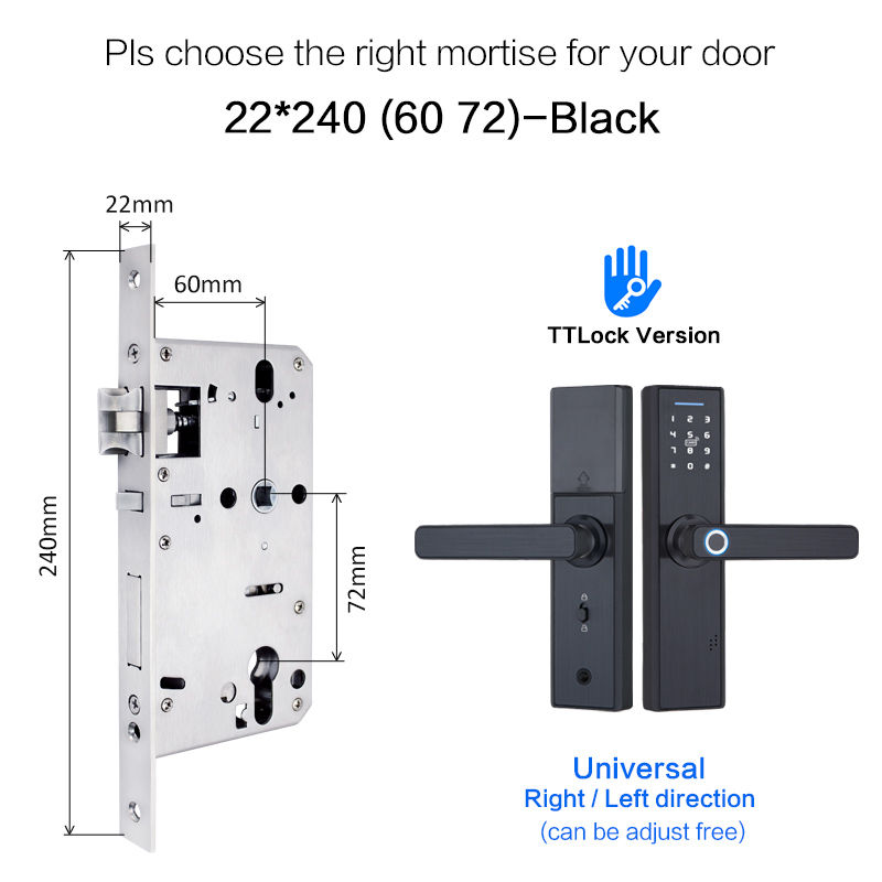 Thumbnail: TT lock app WiFi Smart Fingerprint Door Lock, Electronic Door Lock,Smart Bluetoo