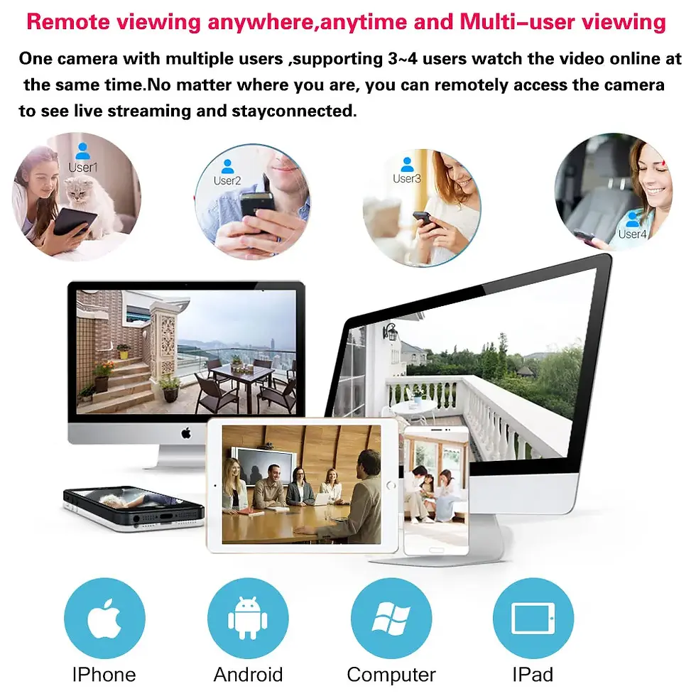 Miniatura: 5MP Tuya E27 Wifi Light Bulb Camera Two Way Audio Home Smart Life Wireless PTZ C