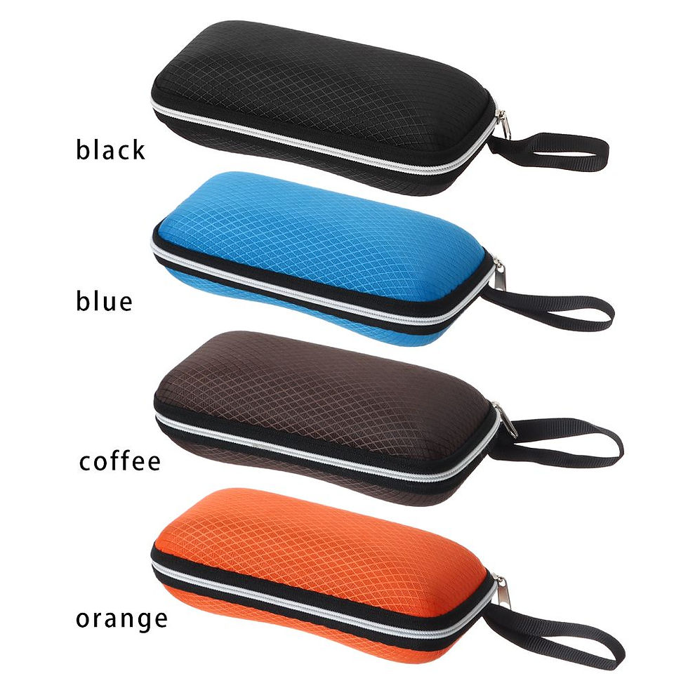 Thumbnail: 1PC Sunglasses Case Cover With Lanyard Zipper Women Men Portable Eyewear Cases T